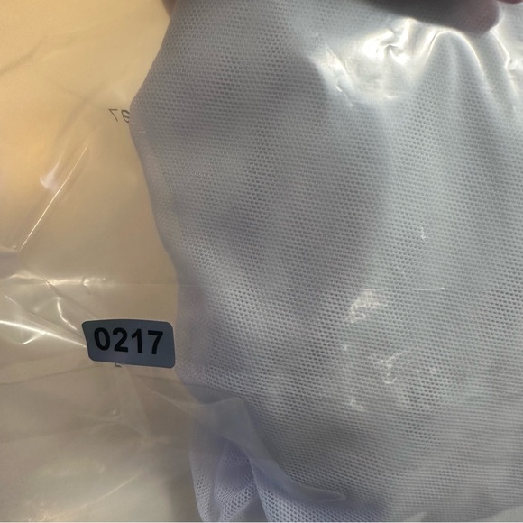 Norma Kamali Super Oversized Boyfriend Shirt Bodysuit White XXS Mesh Revolve - Picture 15 of 15